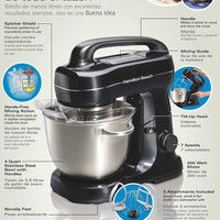 Hamilton Beach - 7 Speed Stand Mixer Metalic Black - 63394C