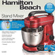 Hamilton Beach - 7 Speed Stand Mixer Metalic Red - 63395