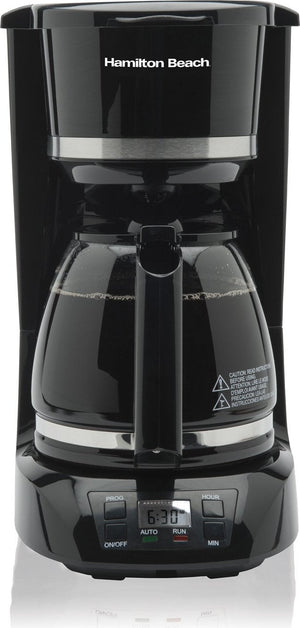 Hamilton Beach - Black 12 Cup Digital Programmable Coffee Maker - 43874