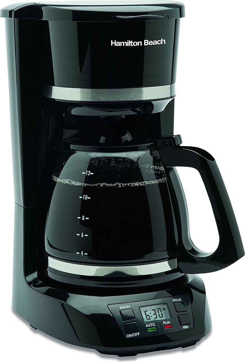 Hamilton Beach - Black 12 Cup Digital Programmable Coffee Maker - 43874 - DISCONTINUED