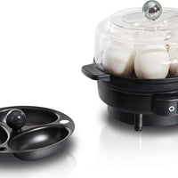 Hamilton Beach - Egg Cooker with Built-In Timer & Poaching Tray - 25500