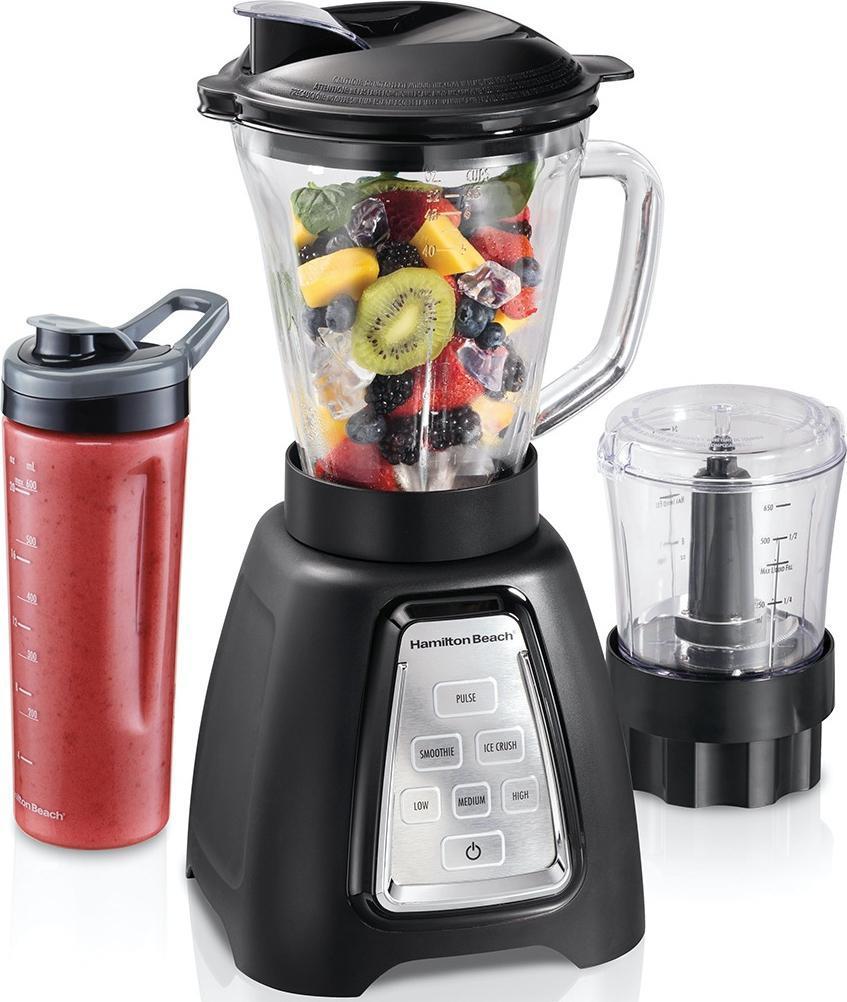 Hamilton Beach - MultiBlend System with Glass Jar/Travel Jar & Food Chopper - 58242 - DISCONTINUED