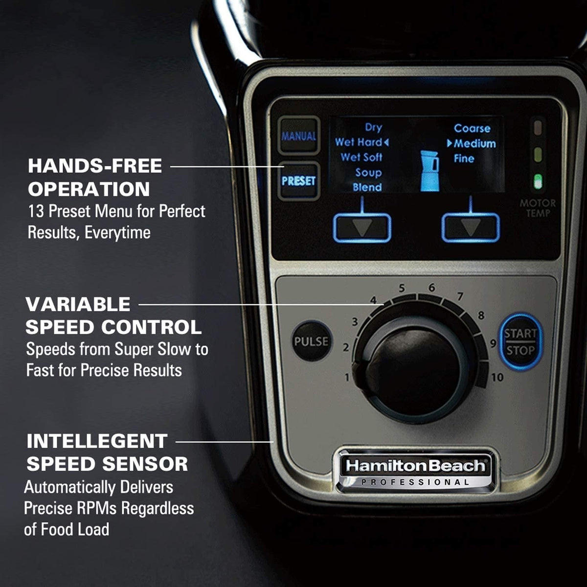 Hamilton Beach - Professional 2.2 HP 120V Juicer Mixer Grinder - 58770