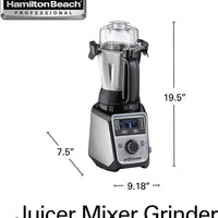 Hamilton Beach - Professional 2.2 HP 120V Juicer Mixer Grinder - 58770