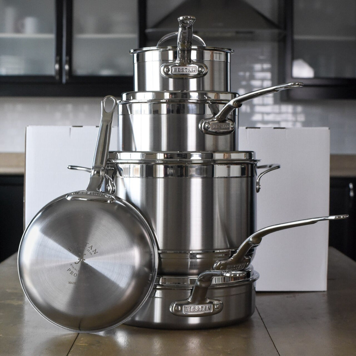 Hestan - 10 PC ProBond Stainless Steel Ultimate Cookware Set - 31562