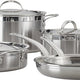 Hestan - 10 PC ProBond Stainless Steel Ultimate Cookware Set - 31562