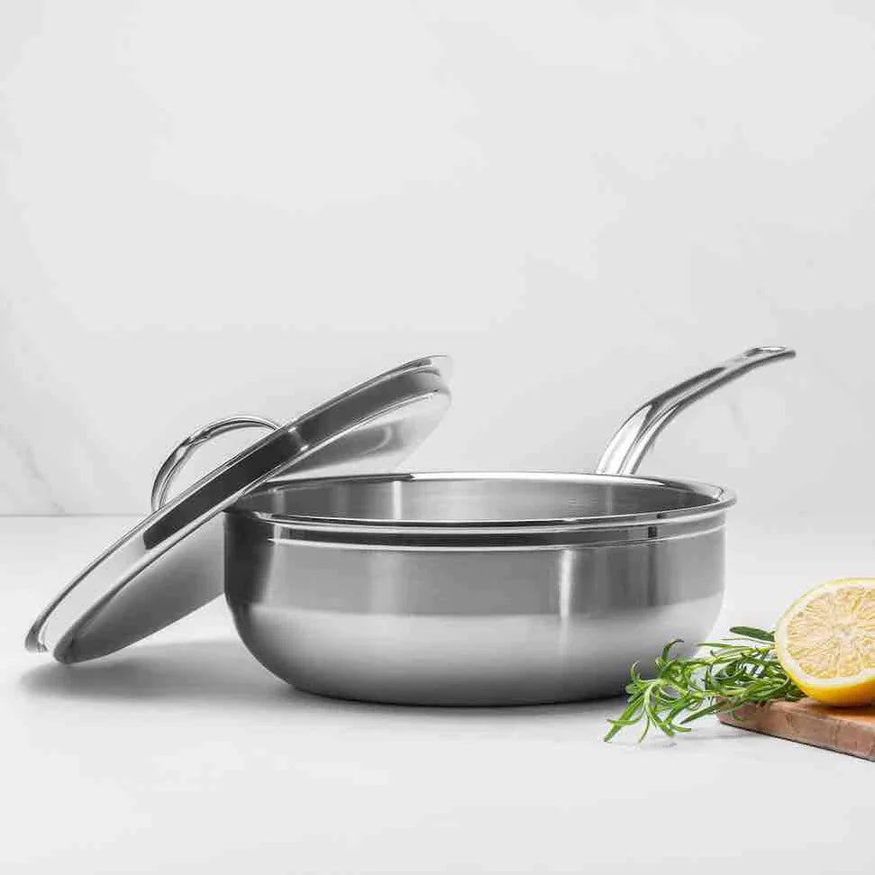 Hestan - 3.5 QT ProBond Stainless Steel Covered Essential Pan - 31646