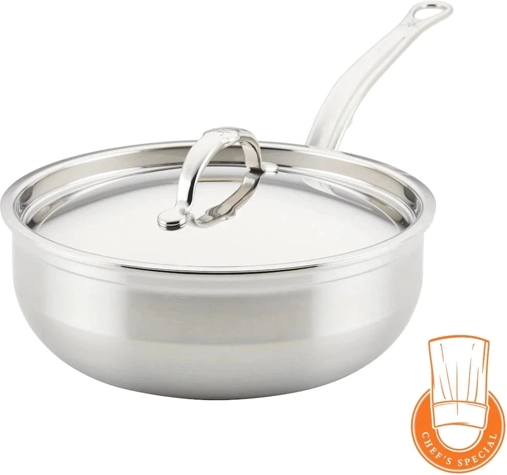 Hestan - 3.5 QT ProBond Stainless Steel Covered Essential Pan - 31646