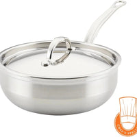Hestan - 3.5 QT ProBond Stainless Steel Covered Essential Pan - 31646