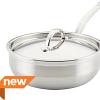 Hestan - 3.5 QT ProBond Stainless Steel Covered Essential Pan - 31646