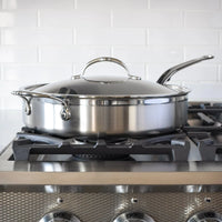 Hestan - 3.5 QT ProBond Stainless Steel Covered Saute Pan - 31568