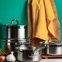 Hestan - 4 QT ProBond Stainless Steel Covered Saucepan - 31566
