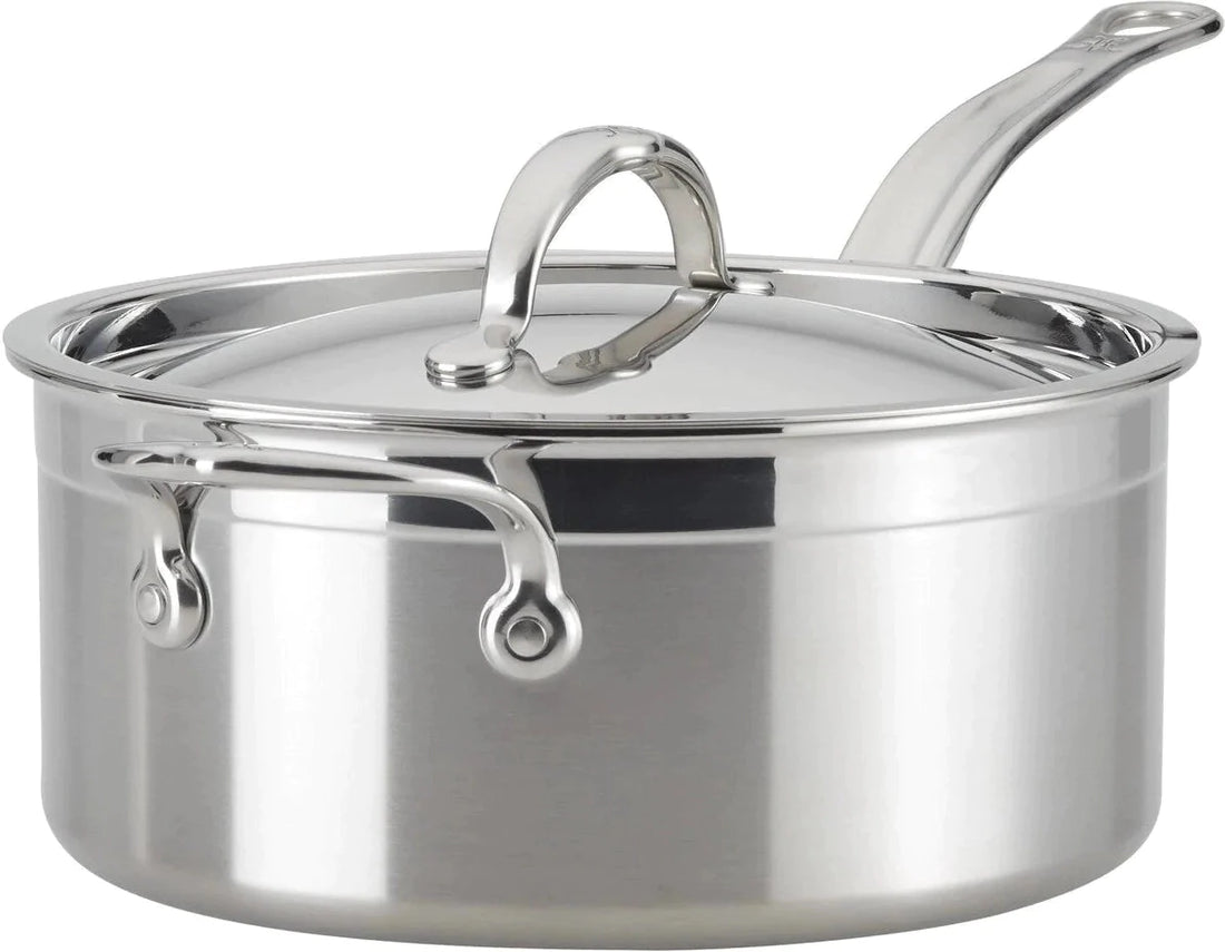 Hestan - 4 QT ProBond Stainless Steel Covered Saucepan - 31566