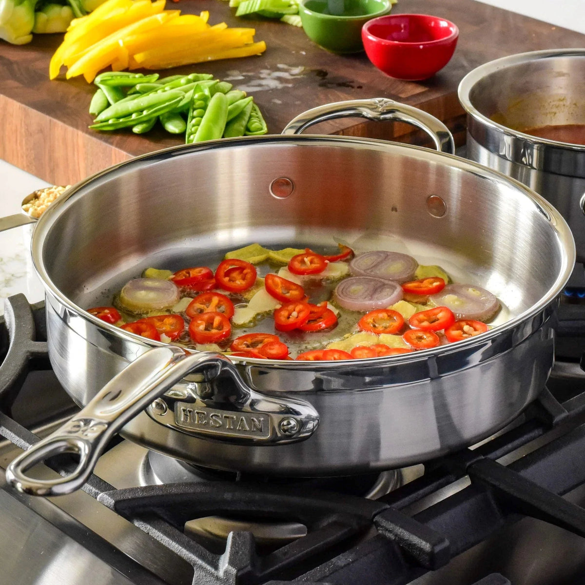 Hestan - 5 QT ProBond Stainless Steel Covered Saute Pan - 31570
