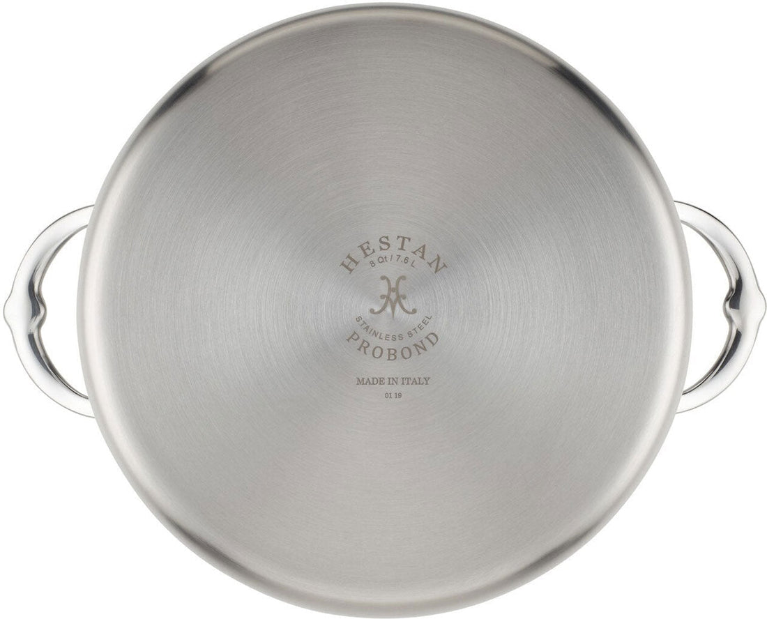 Hestan - 8 QT ProBond Stainless Steel Covered Stock Pot - 31567