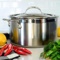Hestan - 8 QT ProBond Stainless Steel Covered Stock Pot - 31567