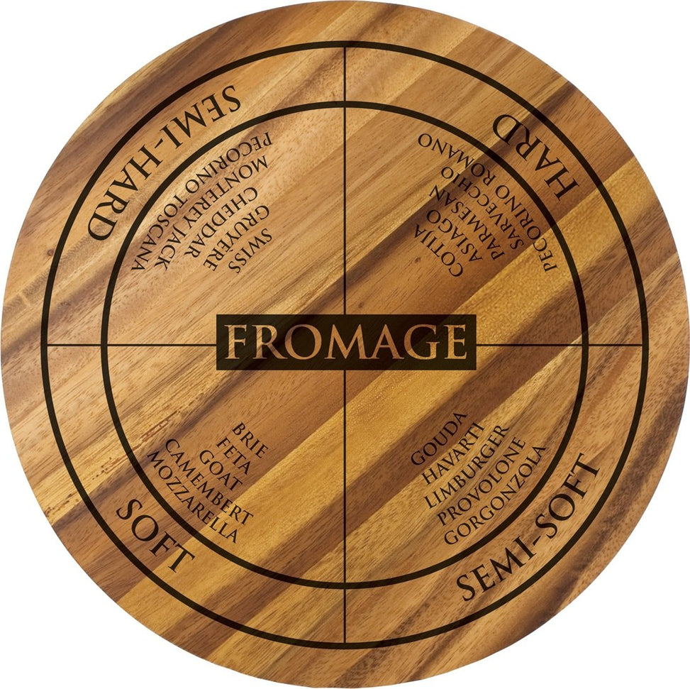 Ironwood Gourmet - 9" Circle Cheese Cutting Board - 28445E332