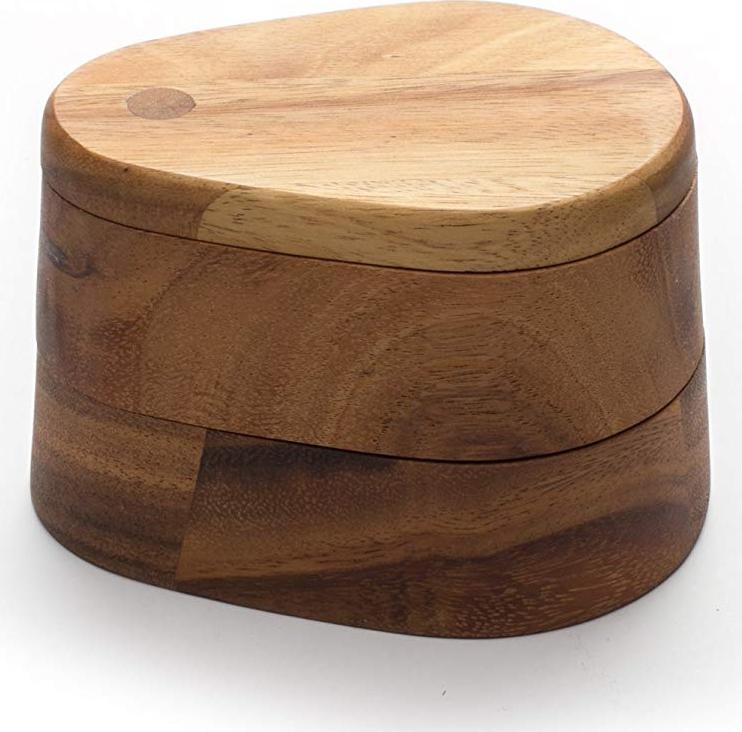 Ironwood Gourmet - Double Layer Swivel Salt Box - 28577