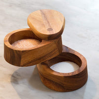 Ironwood Gourmet - Double Layer Swivel Salt Box - 28577