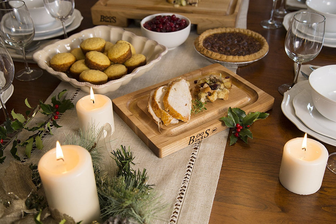 John Boos - 12" x 8" x 1" Chop-N-Slice Maple Cutting Board with Juice Groove, Pack of 6 - 209-6