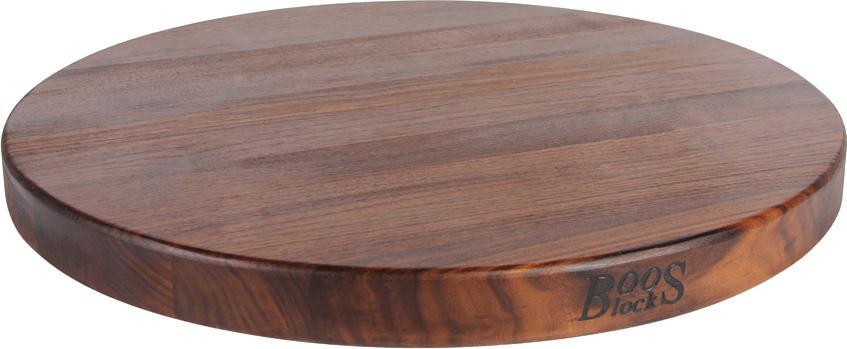 John Boos - 18" Round Walnut Cutting Board - WAL-R18