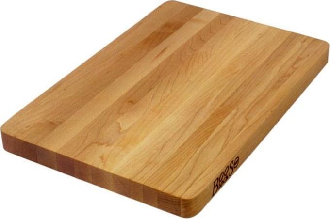 John Boos - 18" x 12" x 1.25" Chop-N-Slice Reversible Maple Cutting Board - 213