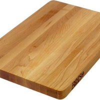 John Boos - 18" x 12" x 1.25" Chop-N-Slice Reversible Maple Cutting Board, Pack of 6 - 213-6