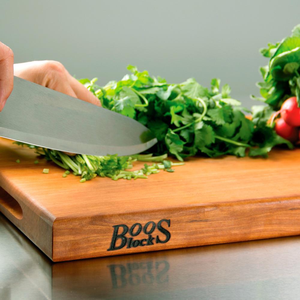 John Boos - 18" x 12" x 1.5" Reversible Cherry Cutting Board - CHY-R01