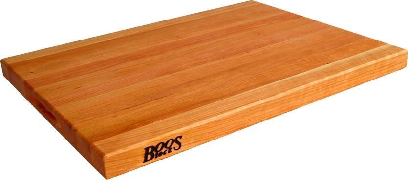 John Boos - 18" x 12" x 1.5" Reversible Cherry Cutting Board - CHY-R01
