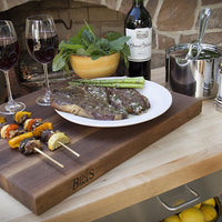 John Boos - 18" x 12" x 1.5" Reversible Walnut Cutting Board - WAL-R01