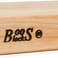 John Boos - 18" x 12" x 2.25" Reversible Maple Cutting Board - RA01
