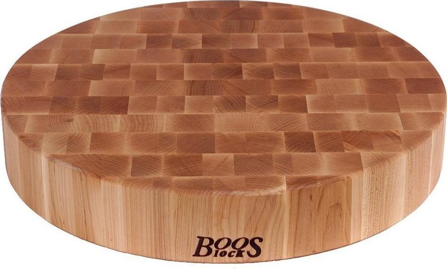 John Boos - 18" x 3" Chopping Block Collection Round Maple Cutting Board - CCB183R