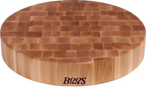 John Boos - 18" x 3" Chopping Block Collection Round Maple Cutting Board - CCB183R