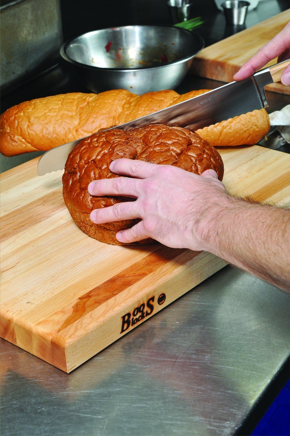 John Boos - 24" x 18" x 1.5" Reversible Maple Cutting Board - R02
