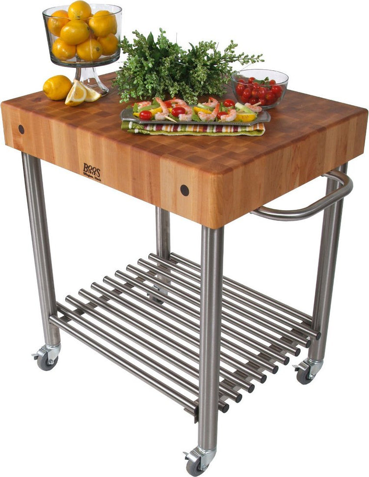 John Boos - Cucina D'Amico Cart with 5" Maple Top - CUCD15 - DISCONTINUED