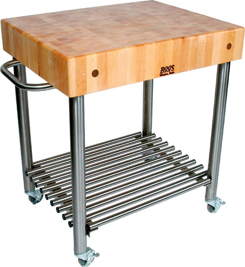 John Boos - Cucina D'Amico Cart with 5" Maple Top - CUCD15 - DISCONTINUED