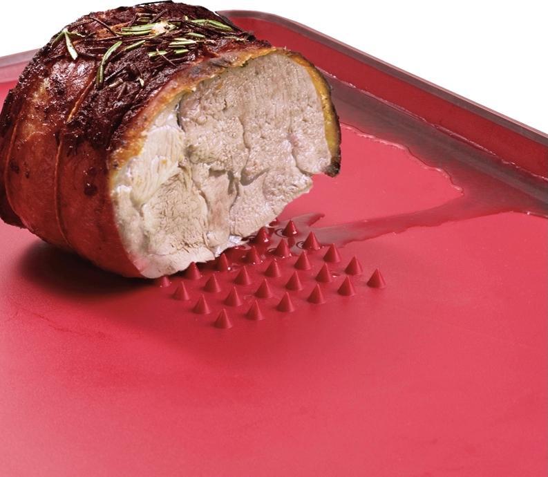 Joseph Joseph - 15" x 11" Red Cut&Carve Plus Cutting Board - 60004