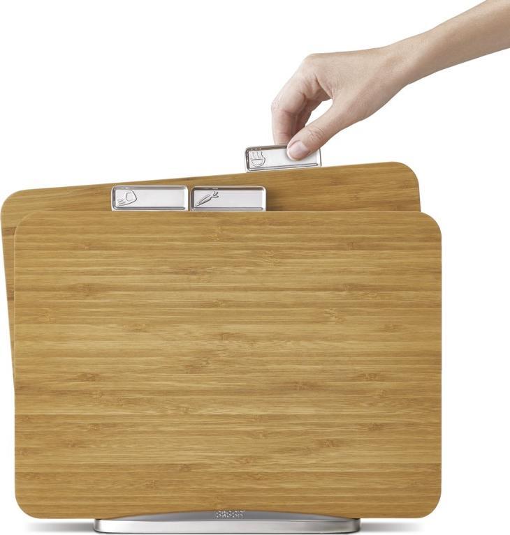 Joseph Joseph 3 Piece Index Bamboo Cutting Board Set - 60141