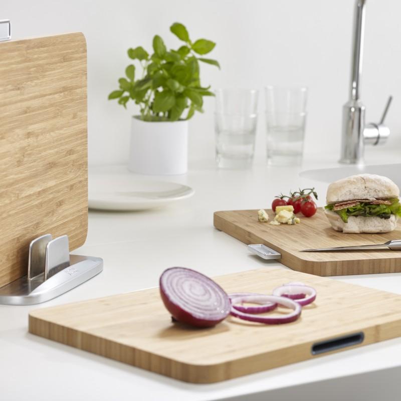 Joseph Joseph 3 Piece Index Bamboo Cutting Board Set - 60141