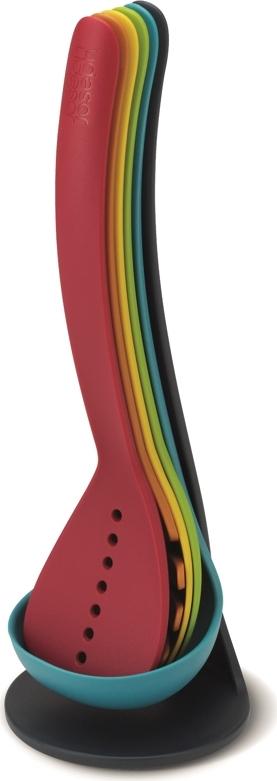 Joseph Joseph 5 Piece Nest Assorted Colours Utensil Plus Set with Stand - 10124