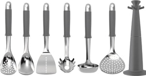 Joseph Joseph 6 Piece Elevate 100 Stainless Steel Kitchen Tool Set with Rotating Stand - 95024