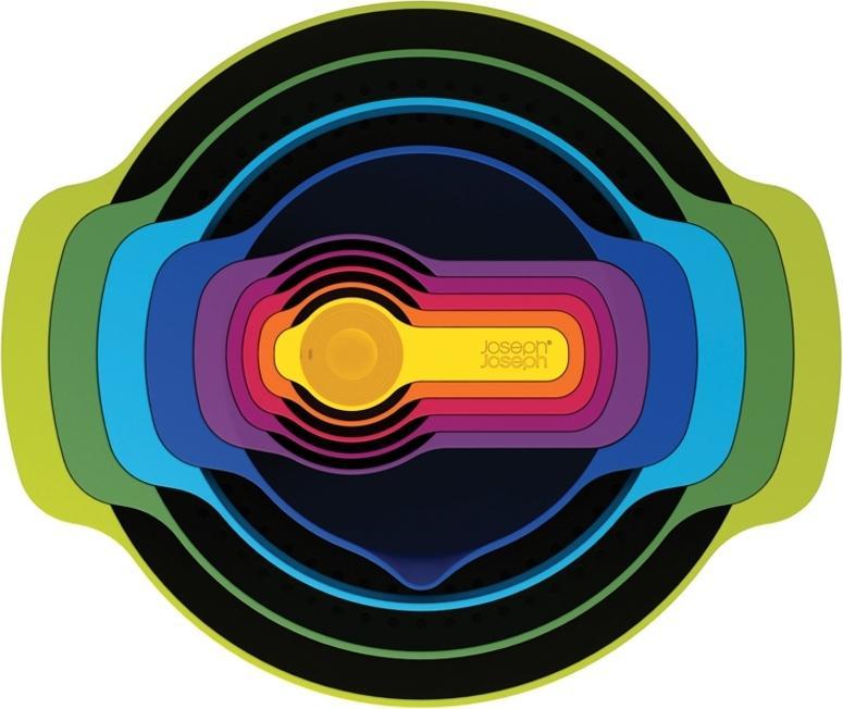 Joseph Joseph 9 Piece Nest Multi-Coloured Food Preparation Set - 40031