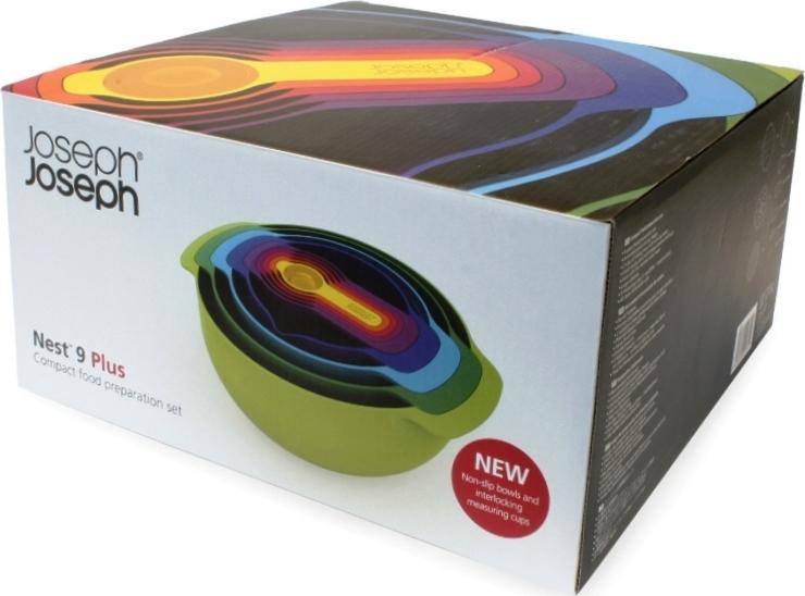 Joseph Joseph 9 Piece Nest Multi-Coloured Food Preparation Set - 40031