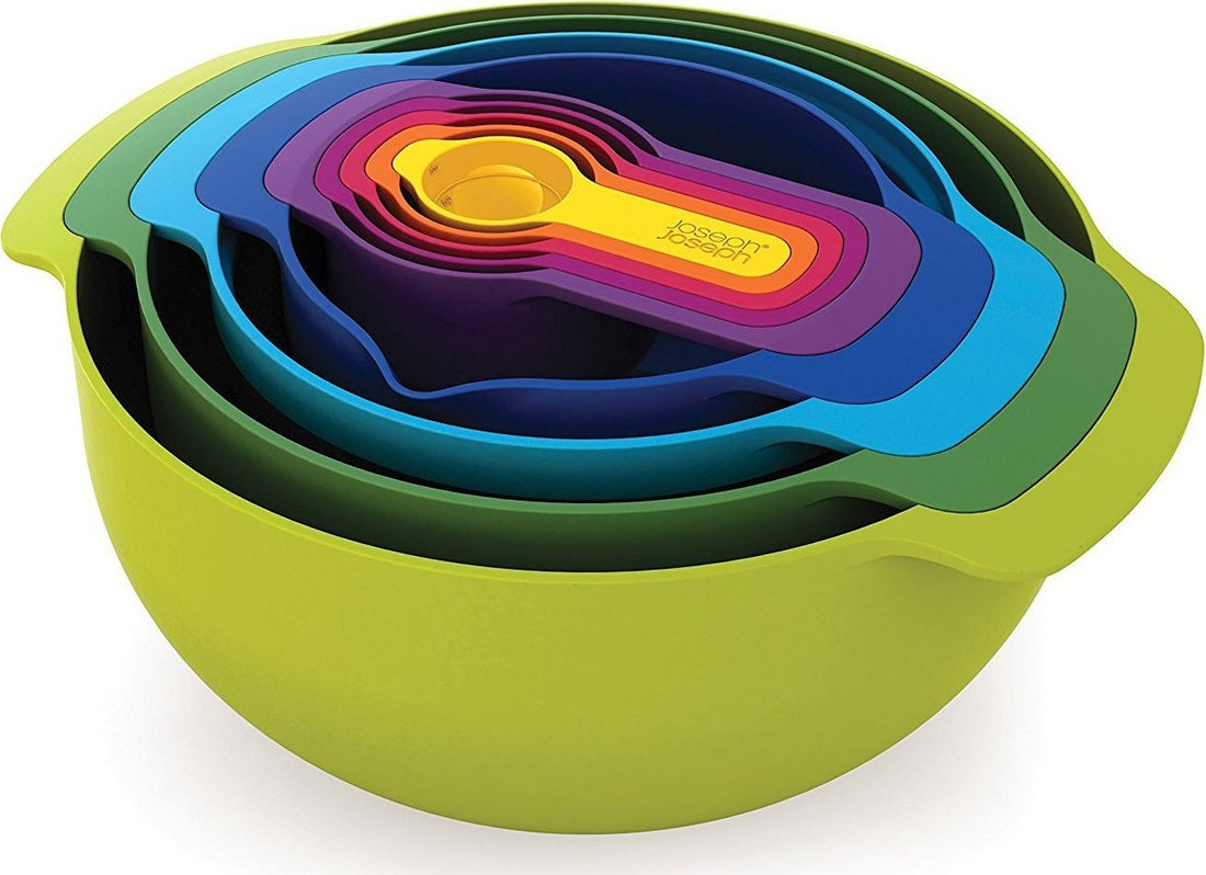 Joseph Joseph 9 Piece Nest Multi-Coloured Food Preparation Set - 40031