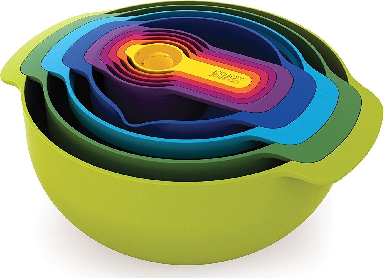 Joseph Joseph 9 Piece Nest Multi-Coloured Food Preparation Set - 40031