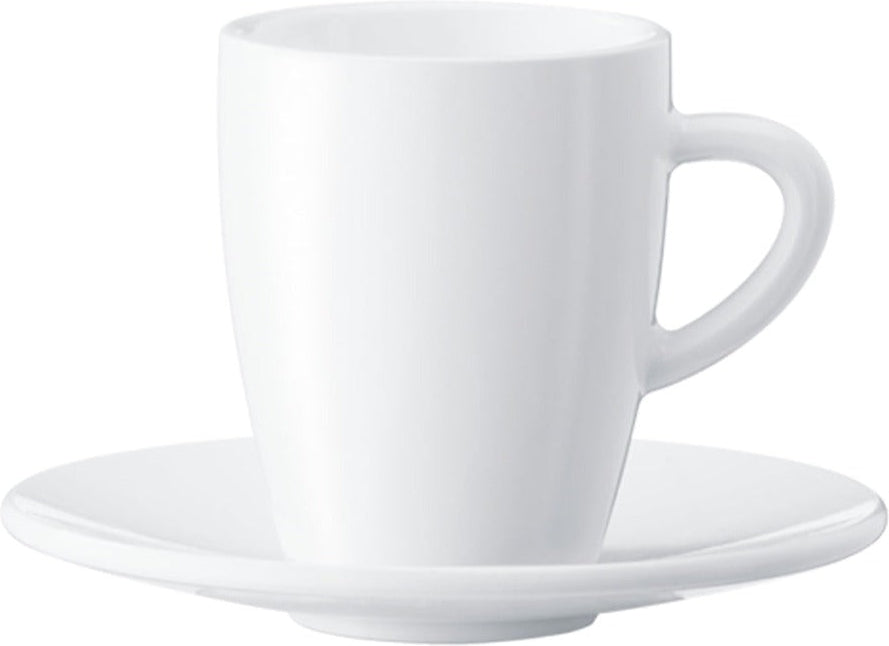 Jura - 2 PC White Espresso Cups & Saucers - 66497