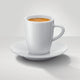 Jura - 2 PC White Espresso Cups & Saucers - 66497