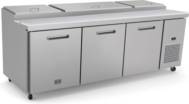 Kelvinator Commercial - 92" Pizza Prep Table with 3 Doors - KCHPT92.12