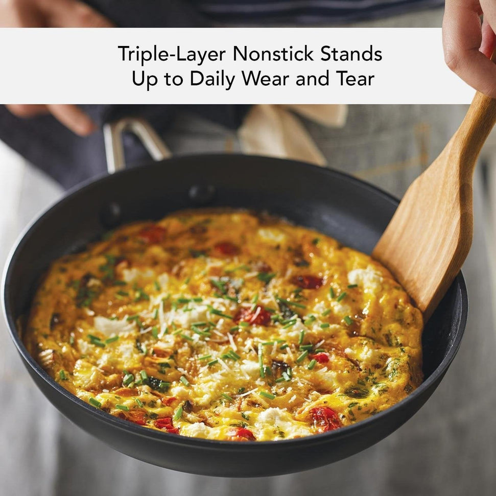 KitchenAid - 10" Hard Anodized Induction Nonstick Frying Pan with Lid 25cm - 80122-TF05