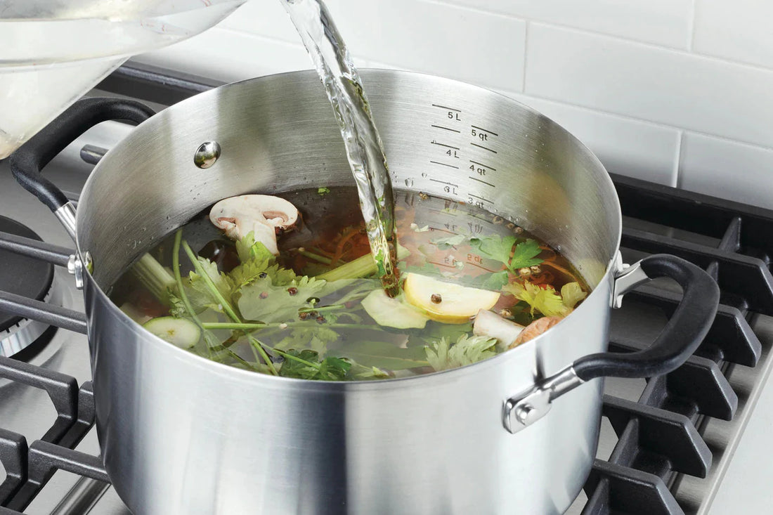 KitchenAid - 10 PC Brushed Stainless Steel Cookware Set - 71017-TF05